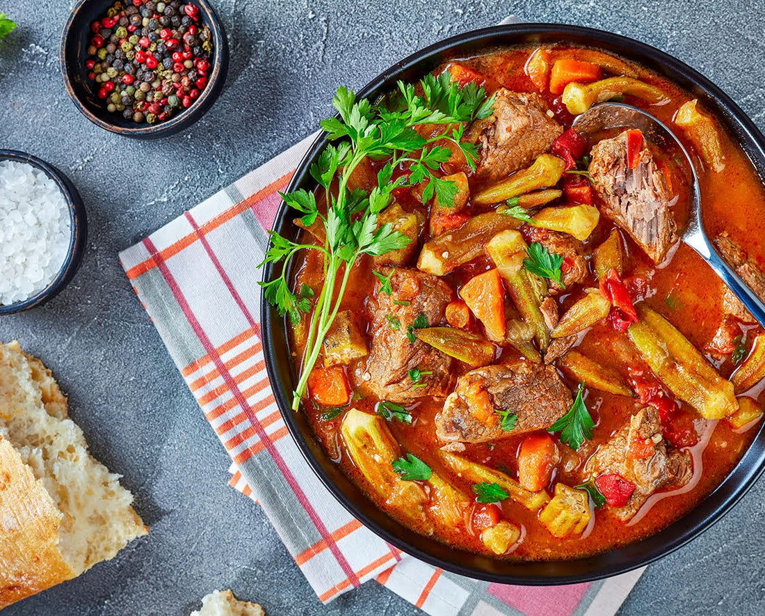 Bamiyah Delicious Bamya Stew (Okra and Meat) – ZEED