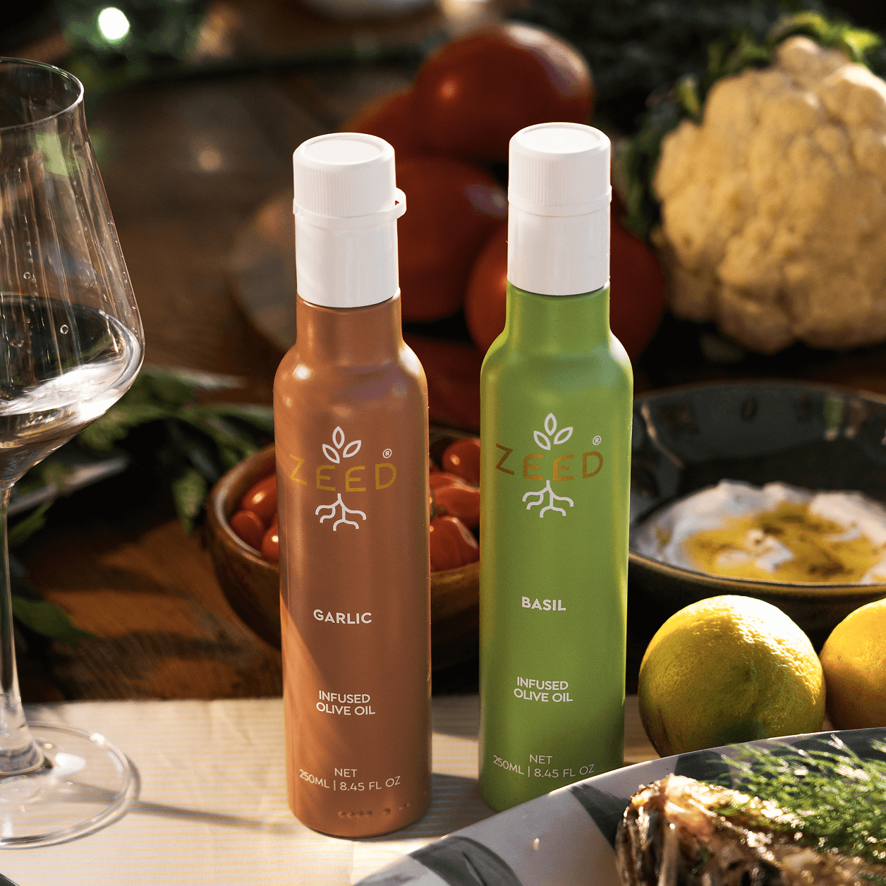 Basil infused olive oil