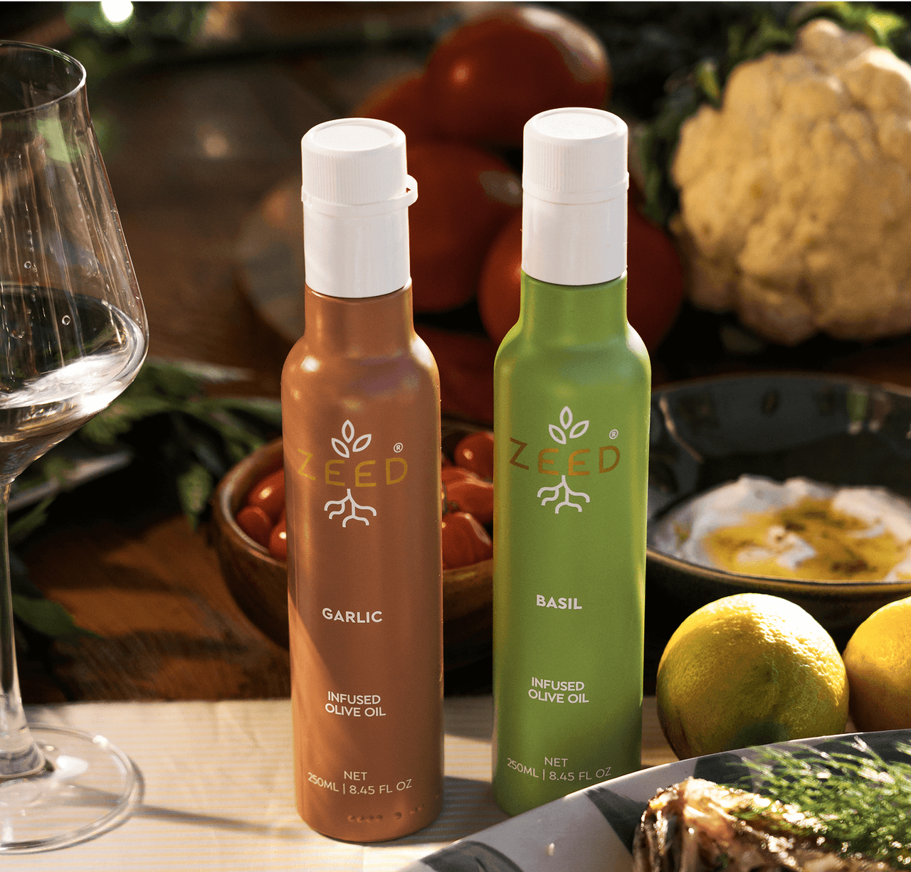 Basil infused olive oil